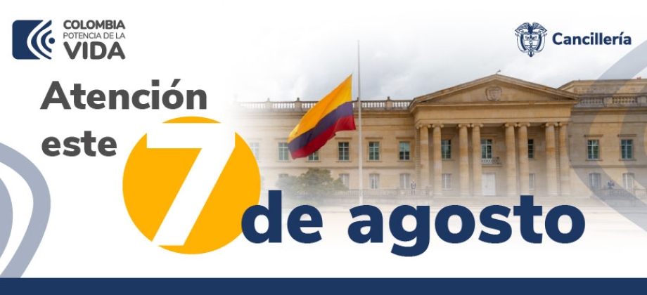 La Embajada de Colombia en Australia y su sección consular no tendrán atención al público el 7 de agosto de 2023 con ocasión del Día de la Batalla de Boyacá