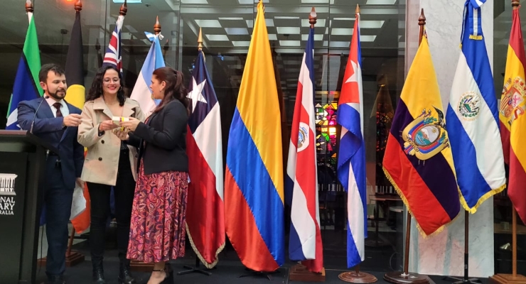 La Embajada de Colombia participó en la conmemoración del Día del Idioma Español en la Biblioteca Nacional de Australia