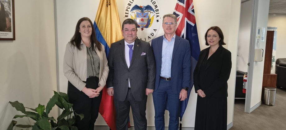 Embajador de Colombia sostuvo reunión con el vicerrector de la Universidad de Queensland y su delegación