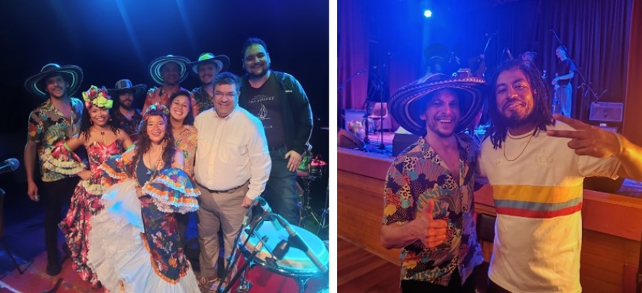 Embajada de Colombia participó en concierto de la agrupación musical colombiana “La Descarga” en la capital australiana 