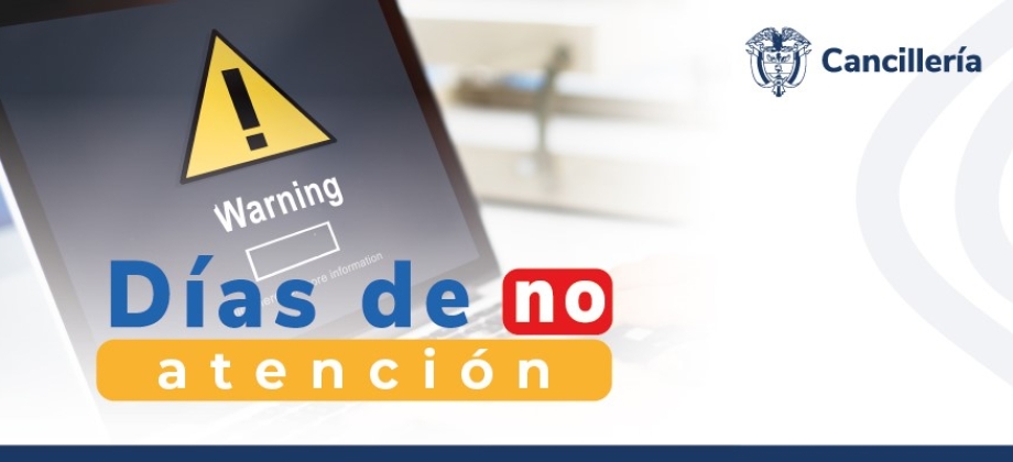 La Embajada y el Consulado de Colombia en Australia no tendrán atención al público los días 25 y 26 de diciembre de 2023 y 1 de enero de 2024