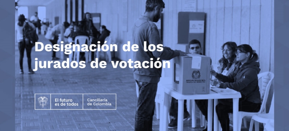 Acto administrativo del 9 de junio de 2022 con la designación de jurados de votación para Canberra, Melbourne y Perth